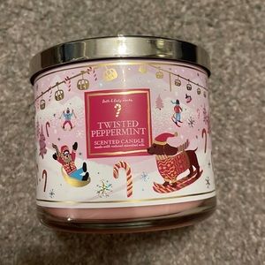 Bath and Body Works Twisted Peppermint Candle